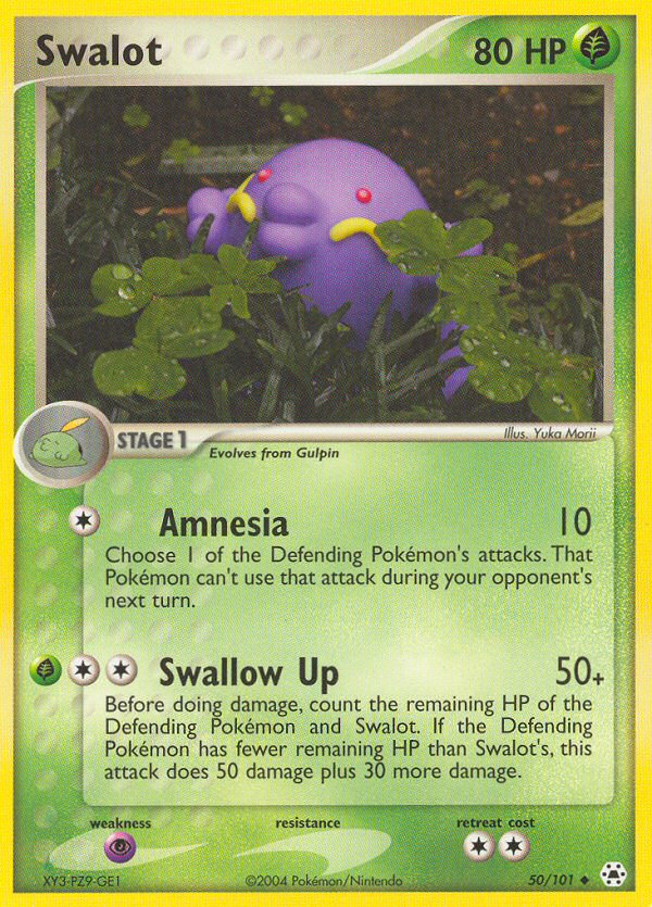 Swalot 50/101 Uncommon | Hidden Legends | Pokemon Card