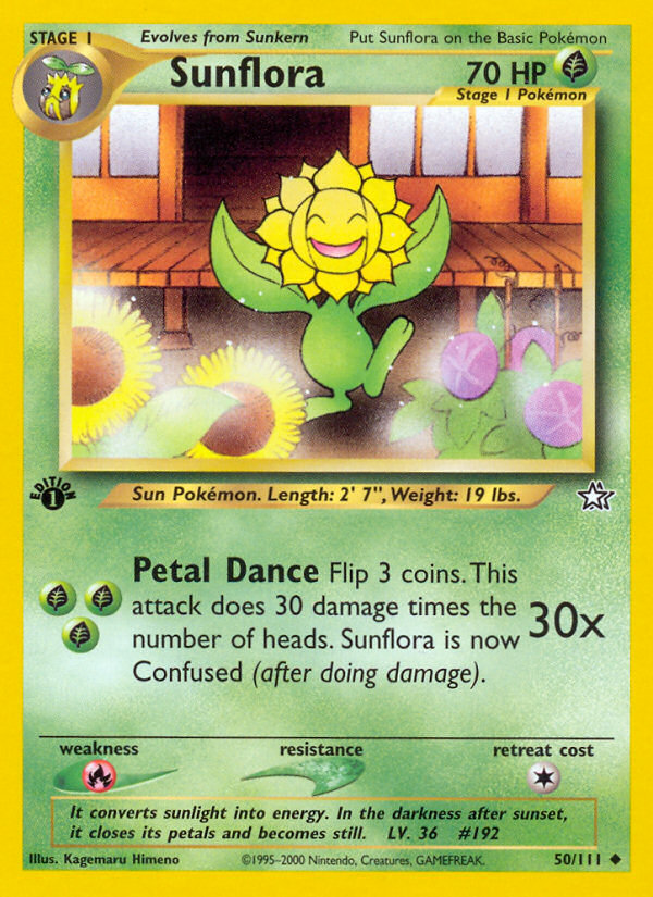 Sunflora 50/111 Uncommon | Neo Genesis | Pokemon Card