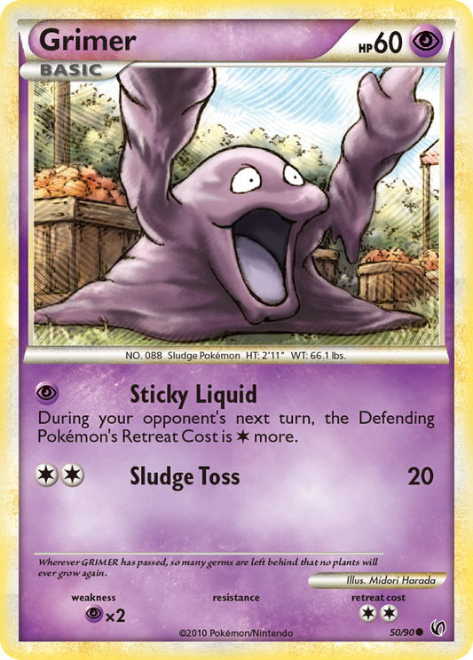 Grimer 50/90 Common | HS—Undaunted | Pokemon Card