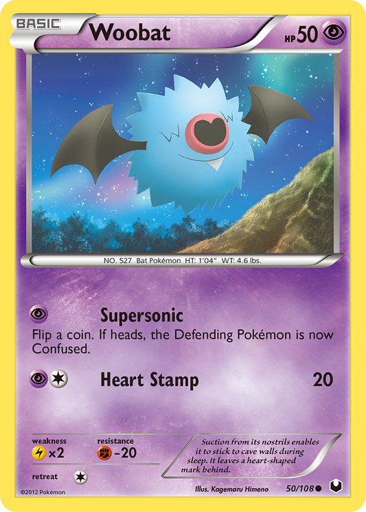Woobat 50/108 Common | Dark Explorers | Pokemon Card