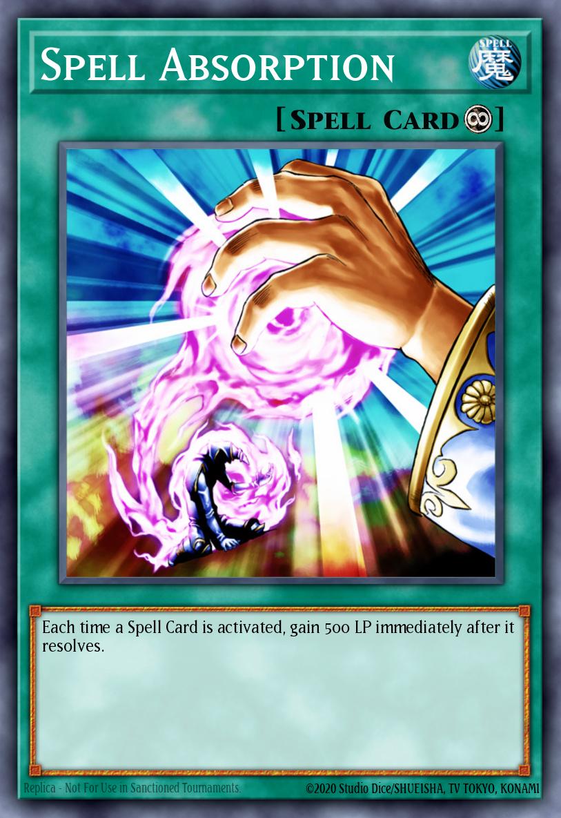yugioh rare spell cards Spell Absorption - INCH-EN053 Super Rare