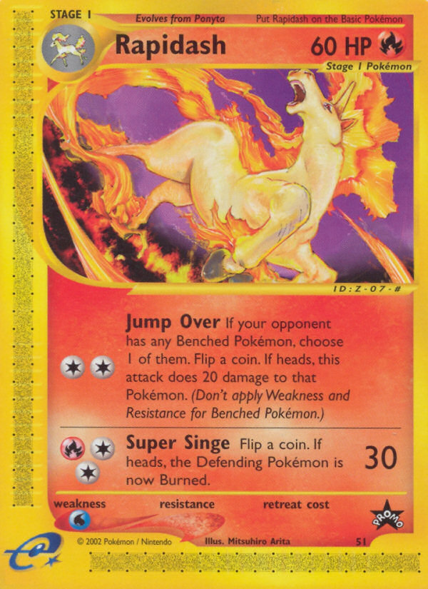 Rapidash 51/53 Promo | Wizards Black Star Promos | Pokemon Card