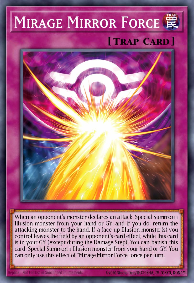 yugioh mirror trap card Mirage Mirror Force - LEDE-EN078 Super Rare