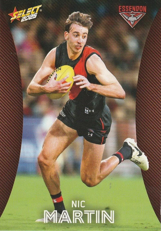 Nic Martin #52 Essendon Bombers | 2025 Select AFL Footy Stars | Trading Card