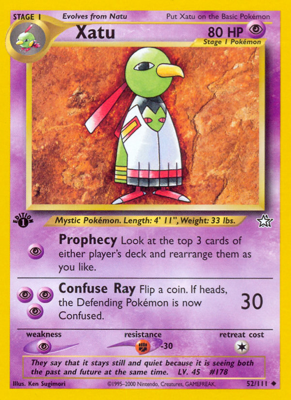 Xatu 52/111 Uncommon | Neo Genesis | Pokemon Card