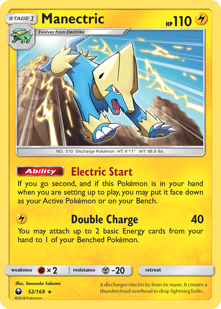 Manectric 52/168 Rare | Celestial Storm | Pokemon Card
