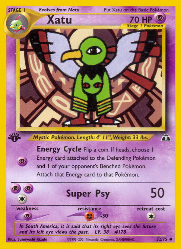 Xatu 52/75 Uncommon | Neo Discovery | Pokemon Card