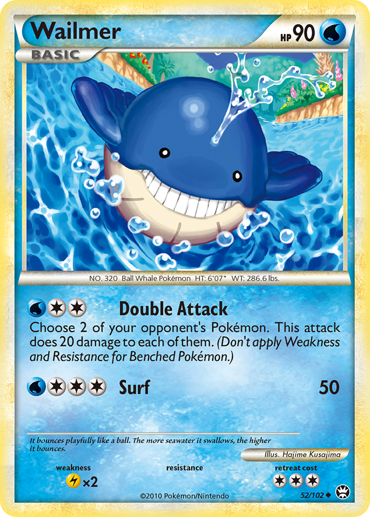 Wailmer 52/102 Uncommon | HS—Triumphant | Pokemon Card