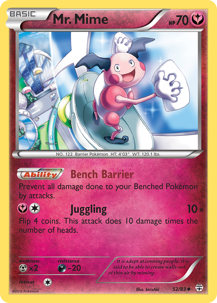 Mr. Mime 52/83 Uncommon | Generations | Pokemon Card