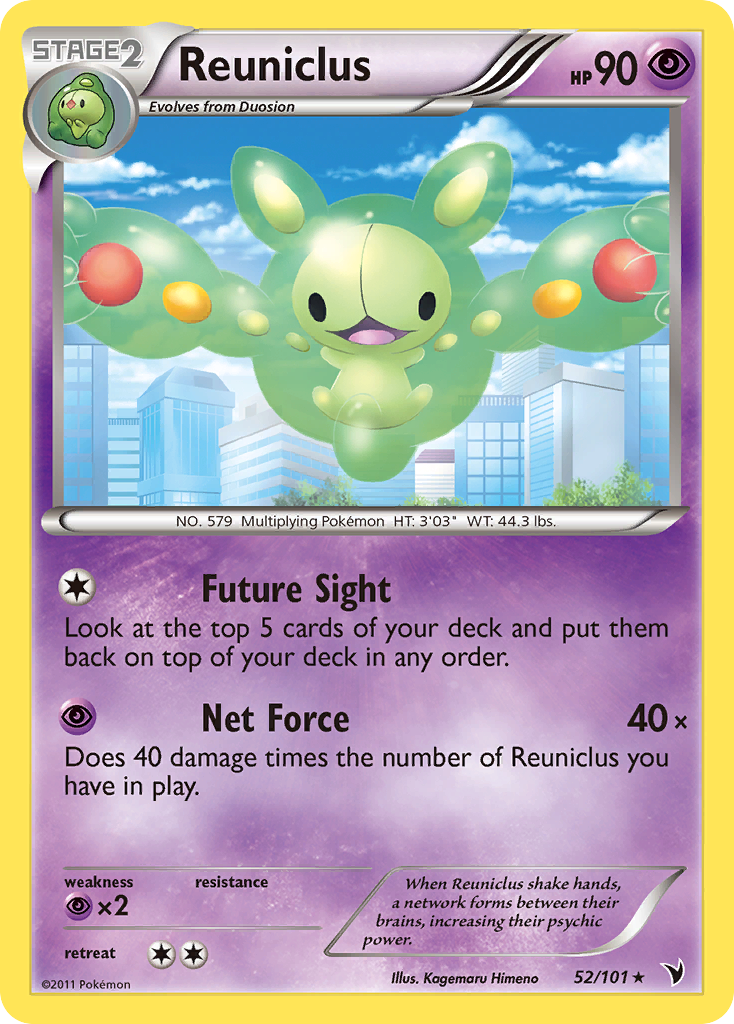 Reuniclus 52/101 Rare | Noble Victories | Pokemon Card