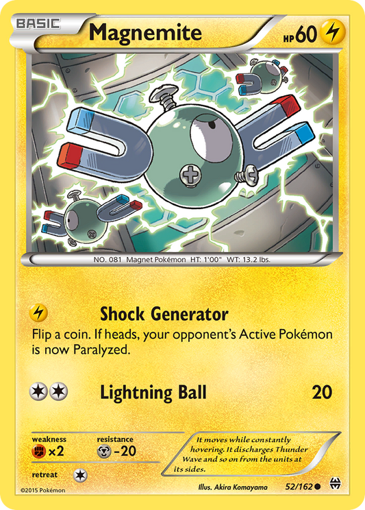 Magnemite 52/162 Common | BREAKthrough | Pokemon Card