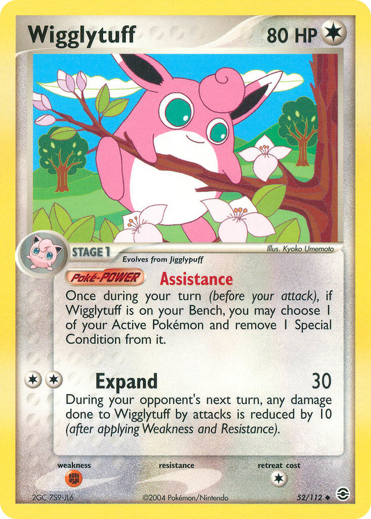 Wigglytuff 52/112 Uncommon | FireRed & LeafGreen | Pokemon Card
