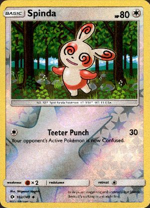 Spinda 102/149 Reverse Holo | Sun & Moon | Pokemon Card