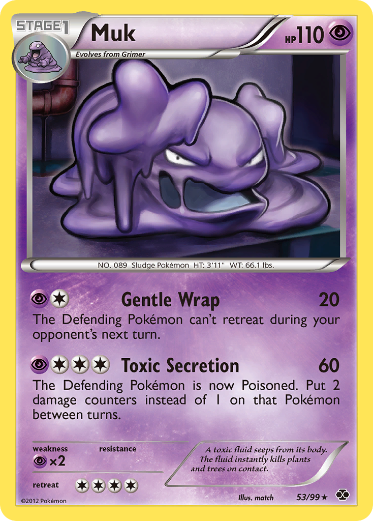 Muk 53/99 Rare | Next Destinies | Pokemon Card