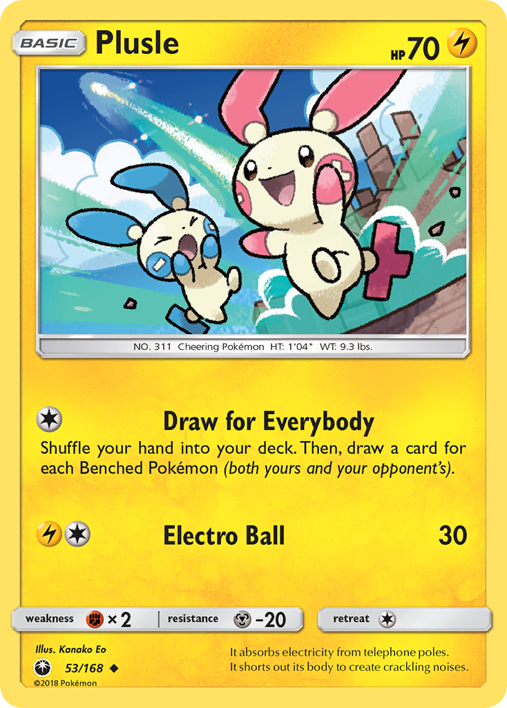 Plusle 53/168 Uncommon | Celestial Storm | Pokemon Card