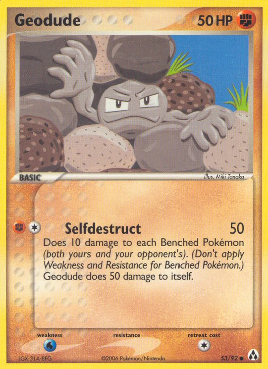 Geodude 53/92 Common | Legend Maker | Pokemon Card