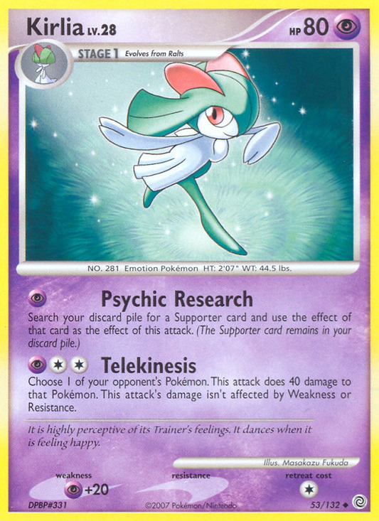 Kirlia 53/132 Uncommon | Secret Wonders | Pokemon Card