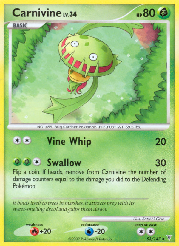 Carnivine 53/147 Uncommon | Supreme Victors | Pokemon Card
