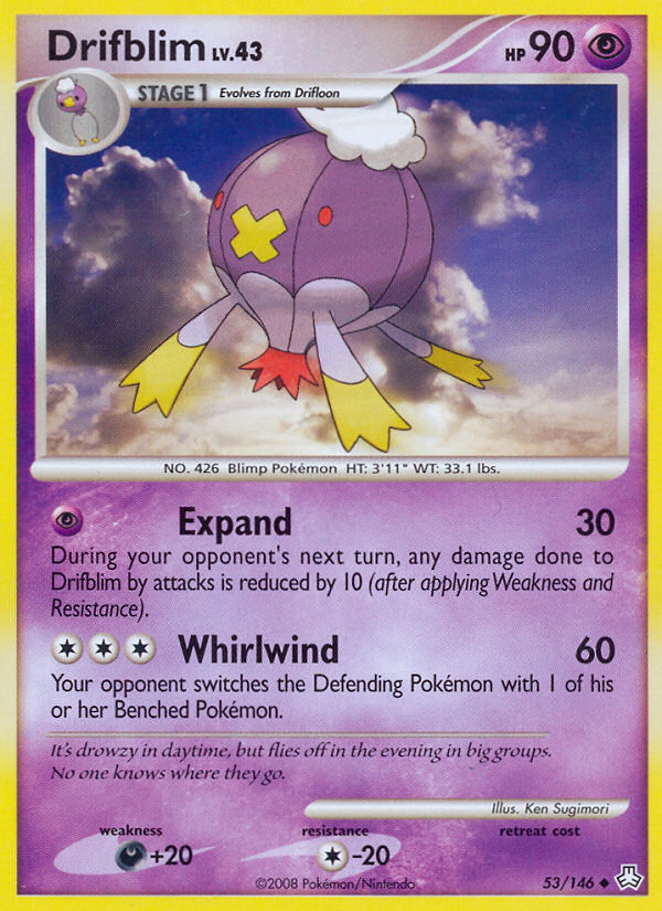 Drifblim 53/146 Uncommon | Legends Awakened | Pokemon Card