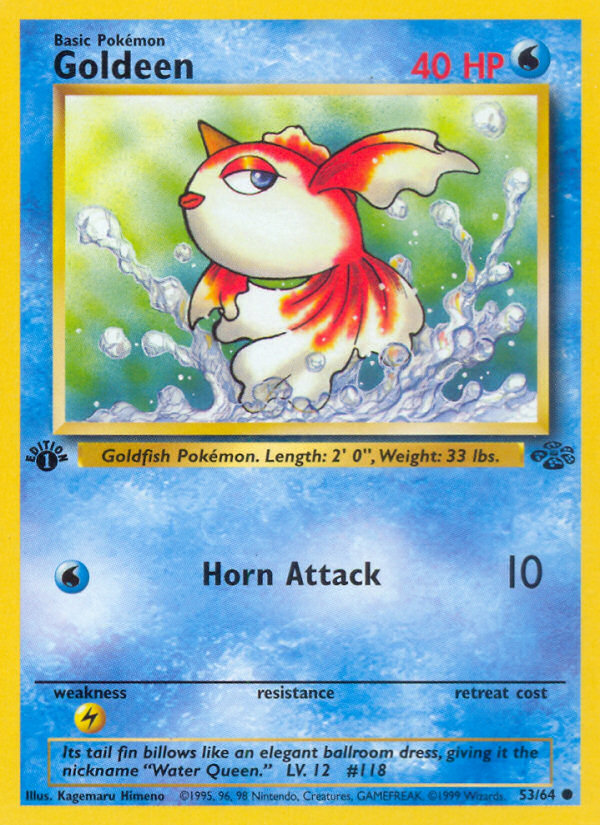 Goldeen 53/64 Common | Jungle | Pokemon Card