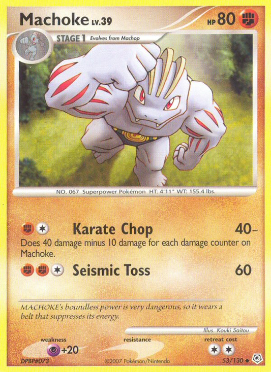 Machoke 53/130 Uncommon | Diamond & Pearl | Pokemon Card