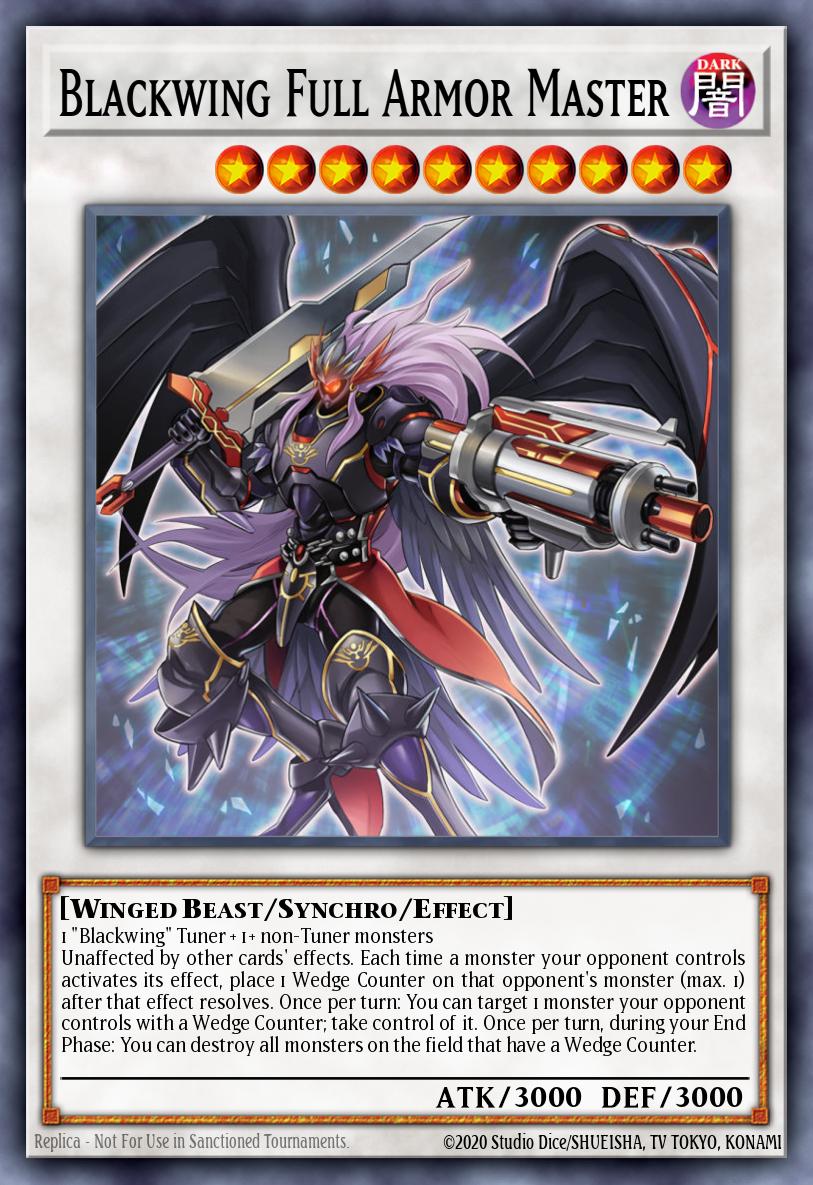 yugioh black wing cards Blackwing Full Armor Master - BLCR-EN064 Ultra Rare