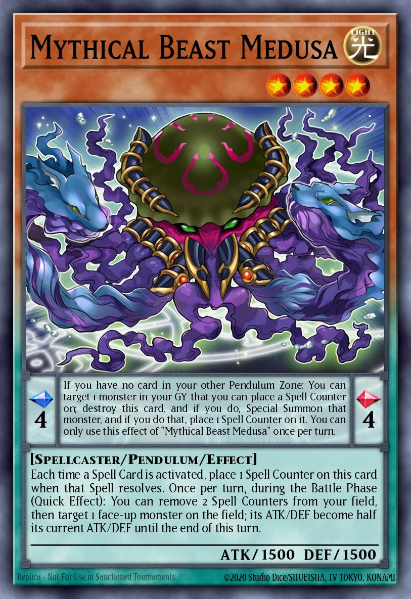 Mythical Beast Medusa - EXFO-EN024 Super Rare