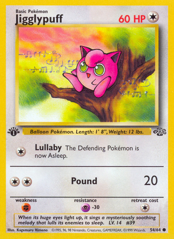 Jigglypuff 54/64 Common | Jungle | Pokemon Card