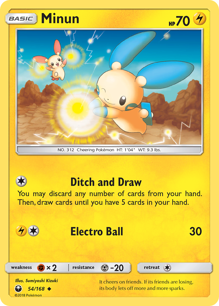 Minun 54/168 Uncommon | Celestial Storm | Pokemon Card