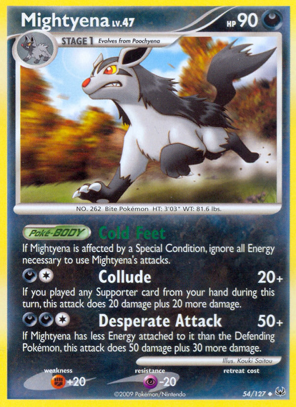 Mightyena 54/127 Uncommon | Platinum | Pokemon Card