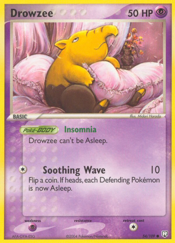 Drowzee 54/109 Common | Team Rocket Returns | Pokemon Card