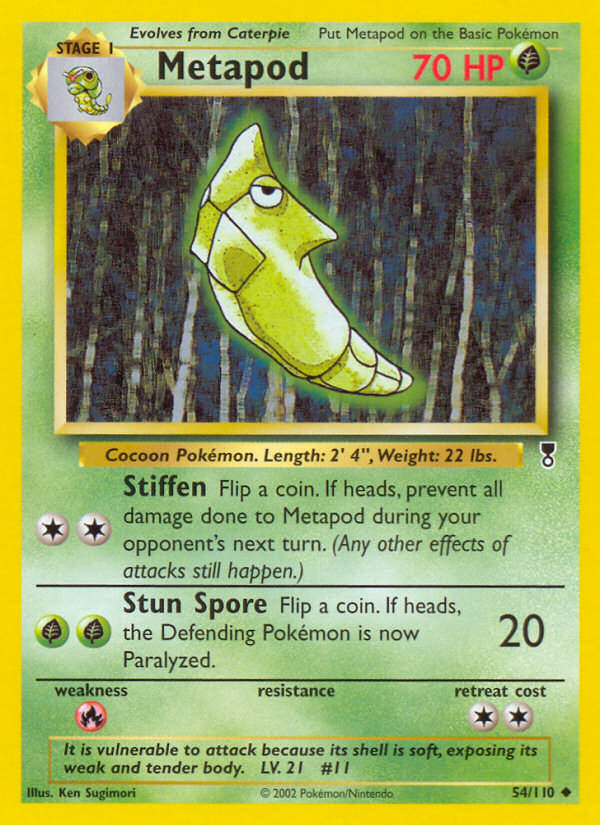 Metapod 54/110 Uncommon | Legendary Collection | Pokemon Card