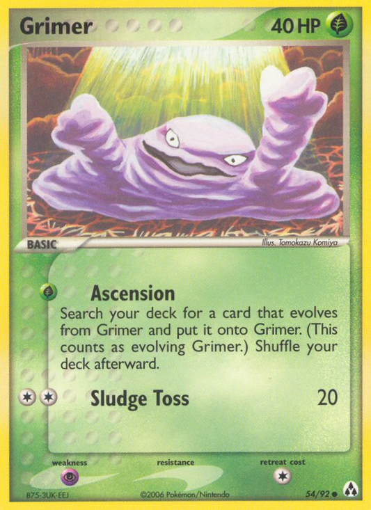 Grimer 54/92 Common | Legend Maker | Pokemon Card