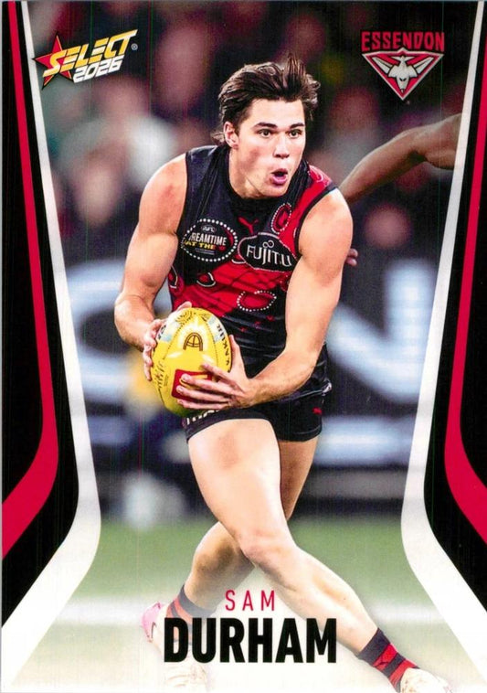 Sam Durham #55 Essendon Bombers | 2026 Select AFL Footy Stars | Trading Card