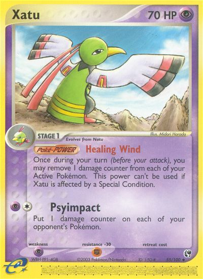 Xatu 55/100 Uncommon | Sandstorm | Pokemon Card