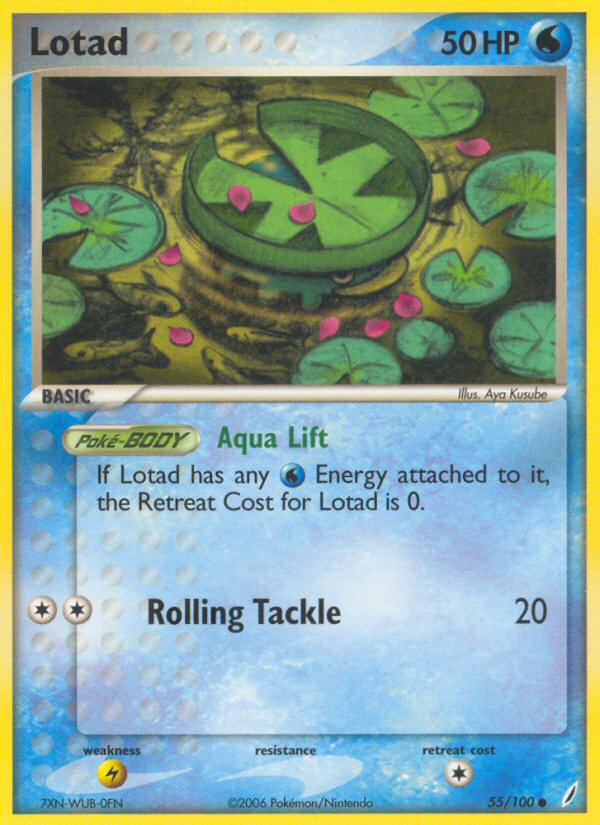 Lotad 55/100 Common | Crystal Guardians | Pokemon Card