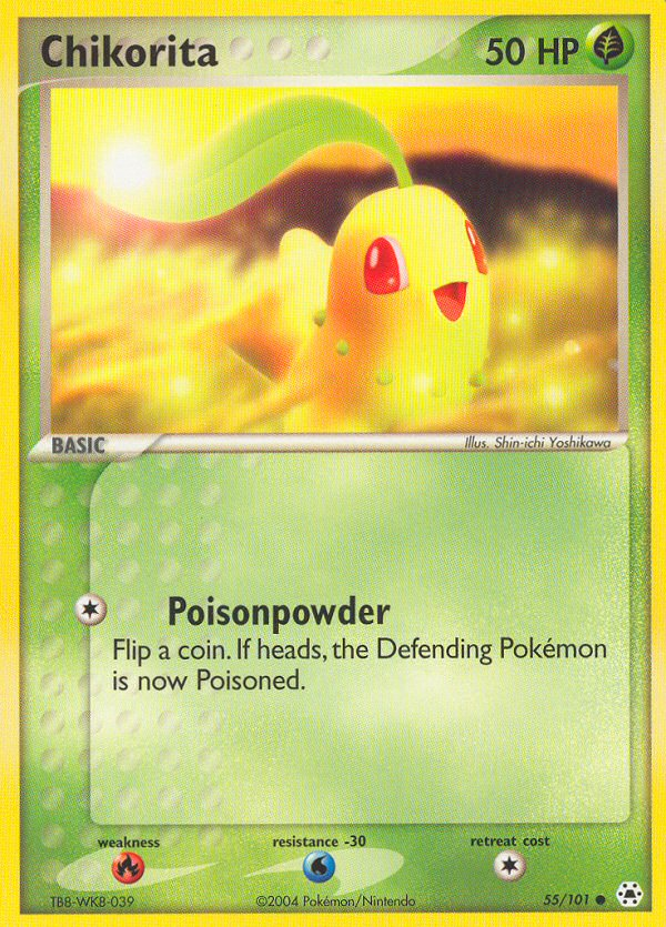 Chikorita 55/101 Common | Hidden Legends | Pokemon Card