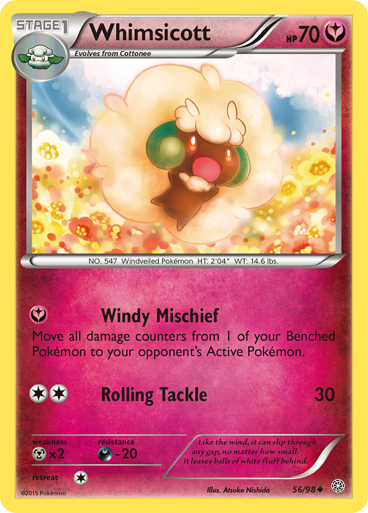 Whimsicott 56/98 Uncommon | Ancient Origins | Pokemon Card