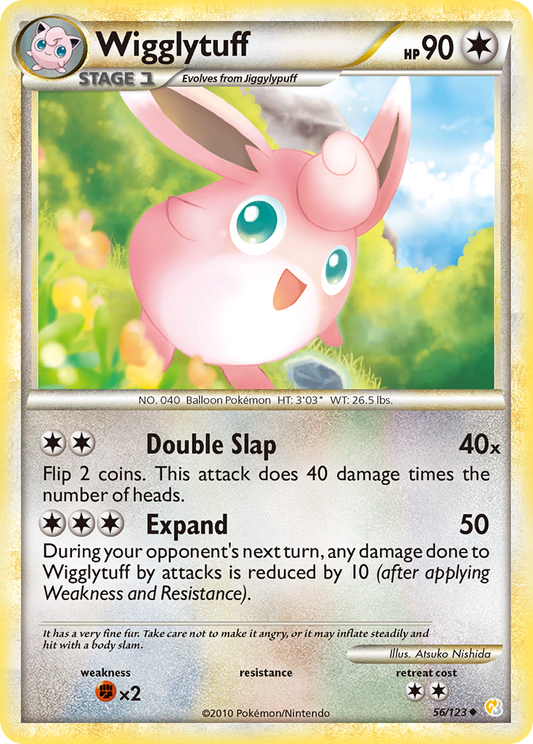 Wigglytuff 56/123 Uncommon | HeartGold & SoulSilver | Pokemon Card