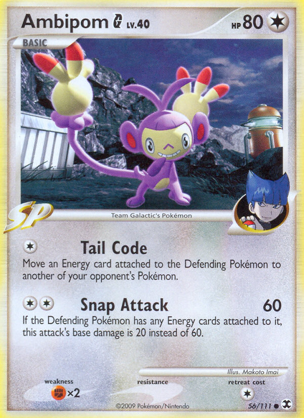 Ambipom G 56/111 Common | Rising Rivals | Pokemon Card