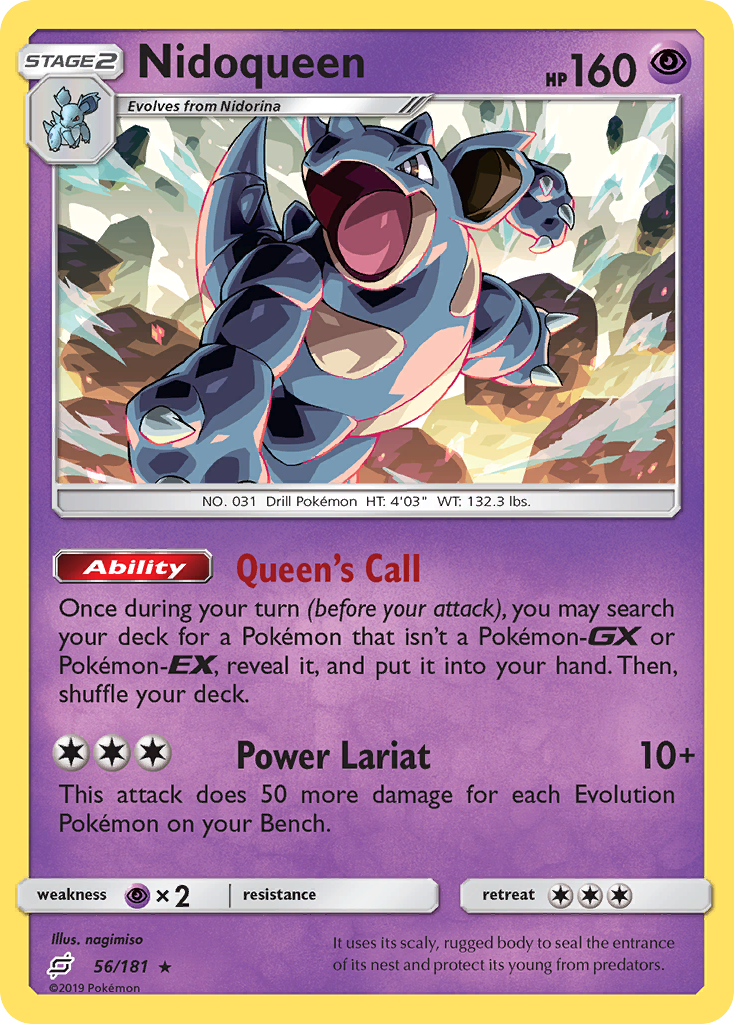 Buy Nidoqueen 56/181 Rare | Team Up