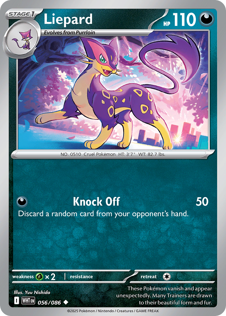 Liepard 56/86 Uncommon | White Flare | Pokemon Card