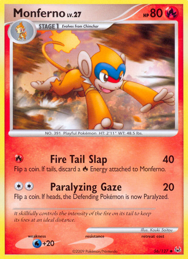 Monferno 56/127 Uncommon | Platinum | Pokemon Card