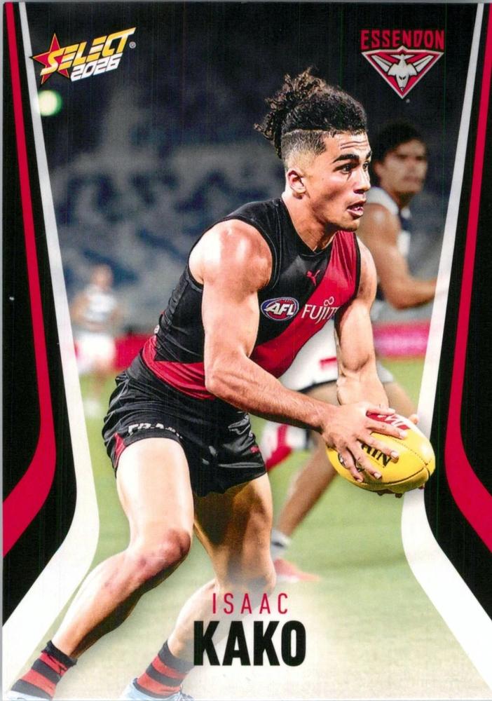 Isaac Kako #57 Essendon Bombers | 2026 Select AFL Footy Stars | Trading Card