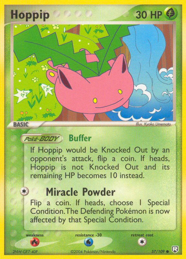 Hoppip 57/109 Common | Team Rocket Returns | Pokemon Card