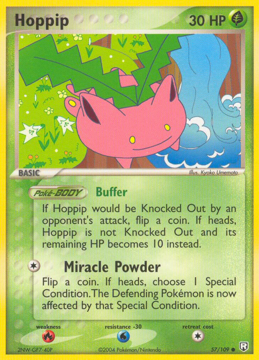 Hoppip 57/109 Common | Team Rocket Returns | Pokemon Card