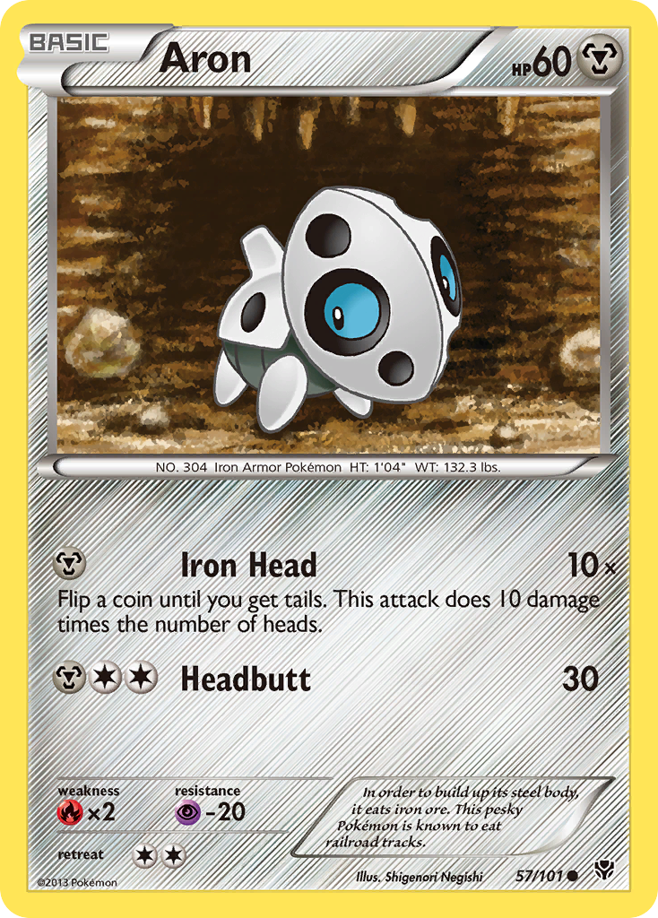 Aron 57/101 Common | Plasma Blast | Pokemon Card