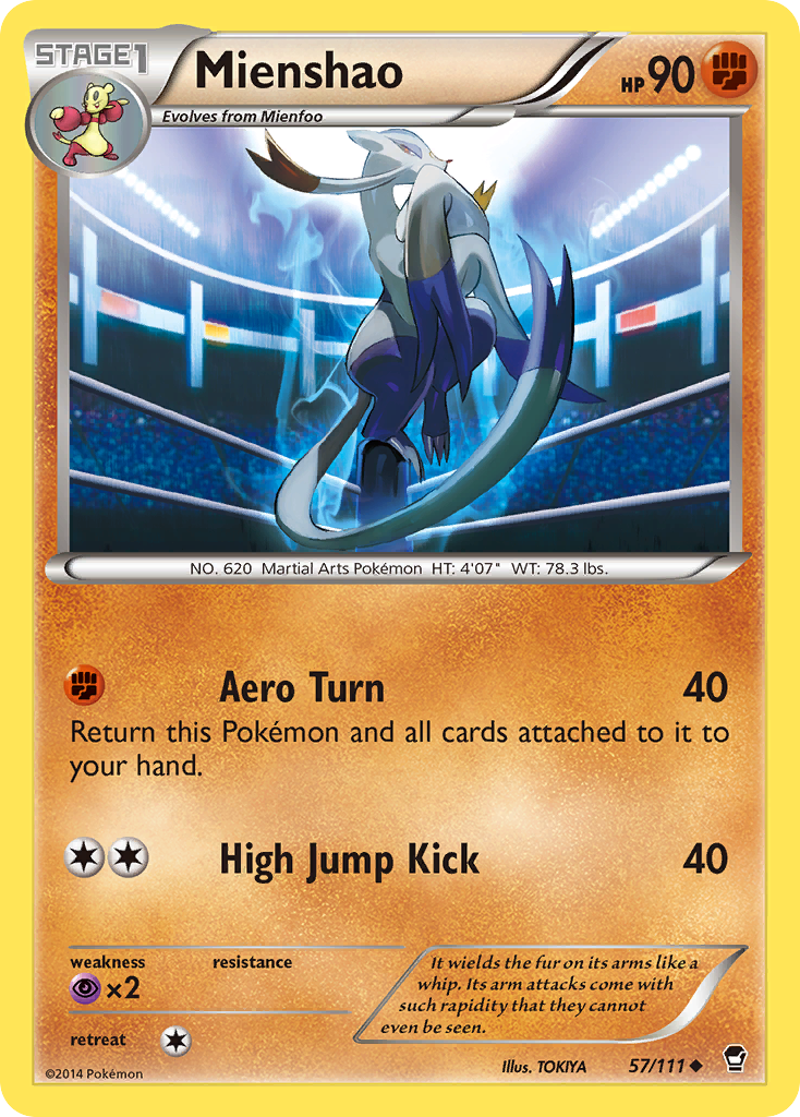 Mienshao 57/111 Uncommon | Furious Fists | Pokemon Card