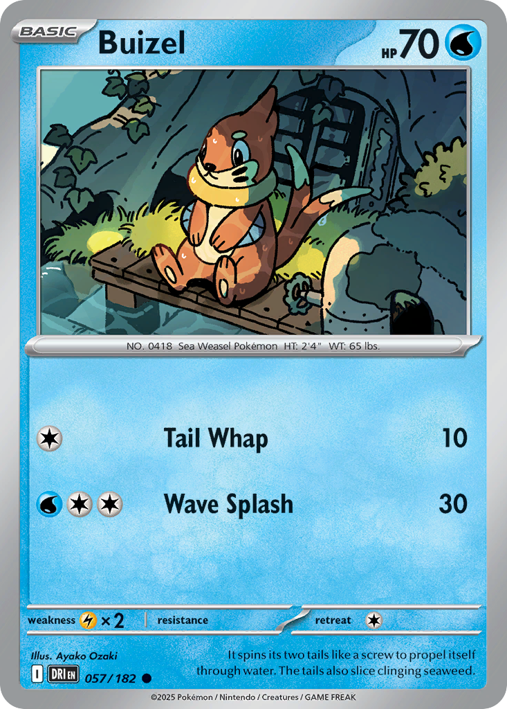 Buizel 57/182 Common | Destined Rivals | Pokemon Card