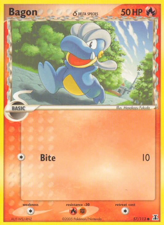 Bagon δ 57/113 Common | Delta Species | Pokemon Card